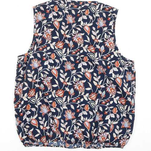 M&Co Women's Multicolored Petite Sleeveless Blouse