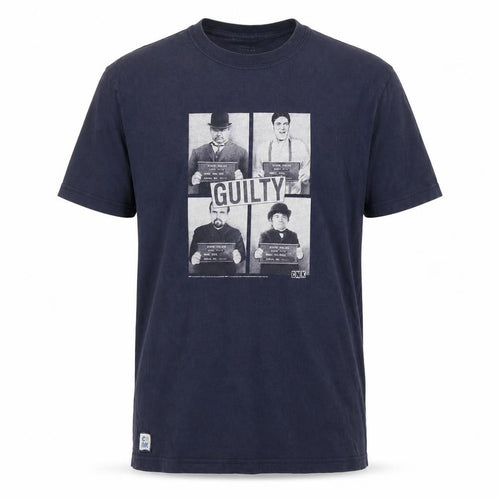 CNK Men's Blue Graphic Print Crew Neck T-Shirt M