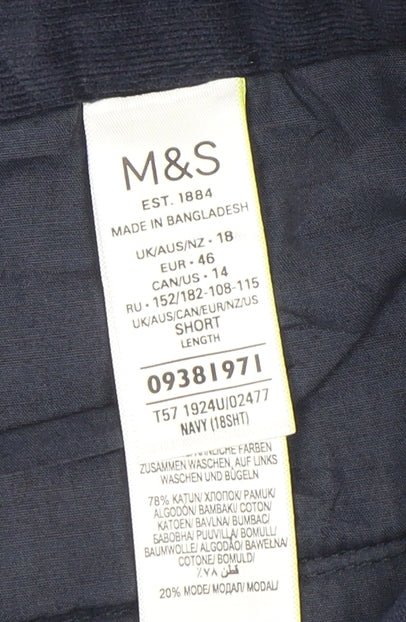 Marks and Spencer Women’s Blue Trousers Size 18
