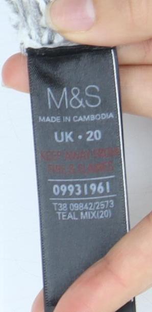 Marks and Spencer Women's Multicoloured Vest - Size 20