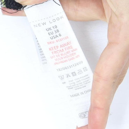 New Look Women's Midi A-Line Skirt, UK 10, Multicoloured