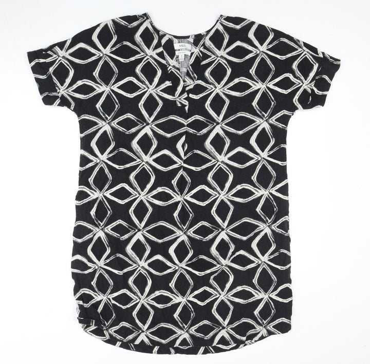Marks and Spencer Women's Black Shift Dress, Size 14