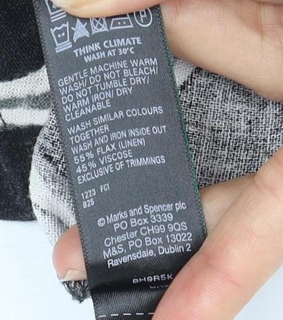 Marks and Spencer Women's Black Shift Dress, Size 14