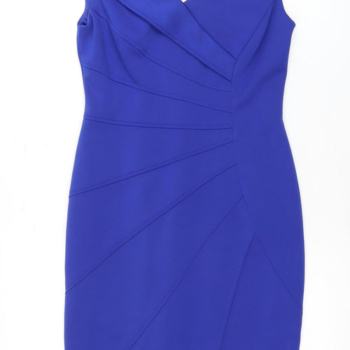 Maggie London Women's Blue Sheath Dress Size 10