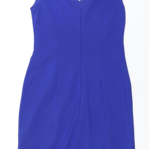 Maggie London Women's Blue Sheath Dress Size 10