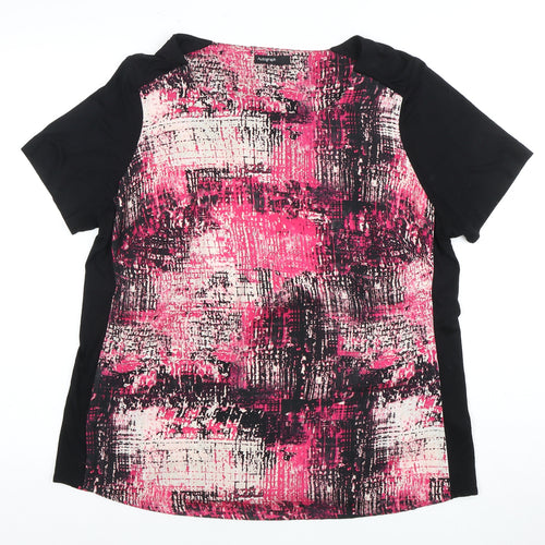 Autograph Women's Pink Geometric Short Sleeve T-Shirt