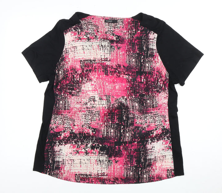 Autograph Women's Pink Geometric Short Sleeve T-Shirt
