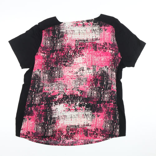 Autograph Women's Pink Geometric Short Sleeve T-Shirt