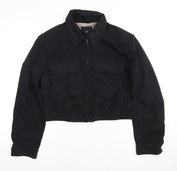 MNG Women's Black Bomber Jacket L Regular