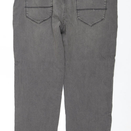 Marks and Spencer Women's Grey Straight Jeans Size 18