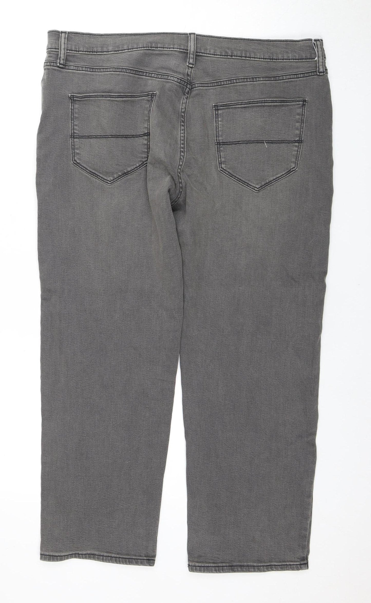 Marks and Spencer Women's Grey Straight Jeans Size 18