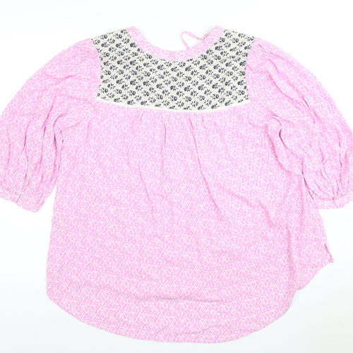 Marks and Spencer Women's Floral Blouse, Size 12, Multicoloured