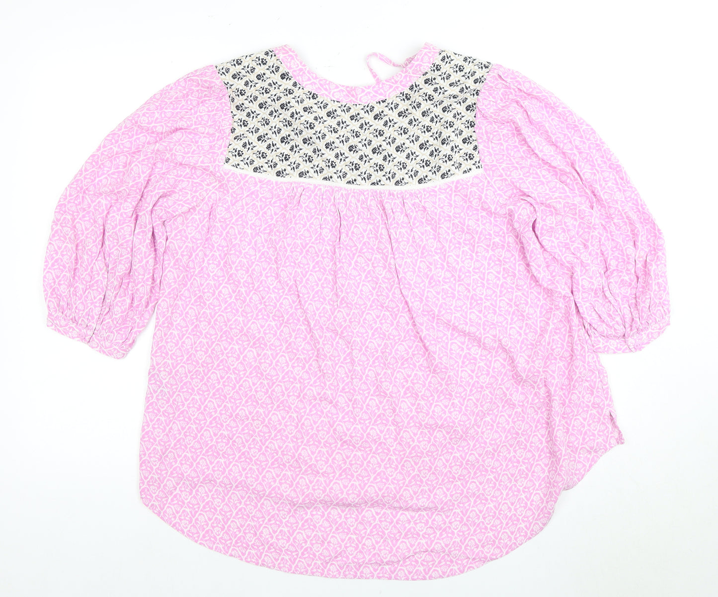 Marks and Spencer Women's Floral Blouse, Size 12, Multicoloured