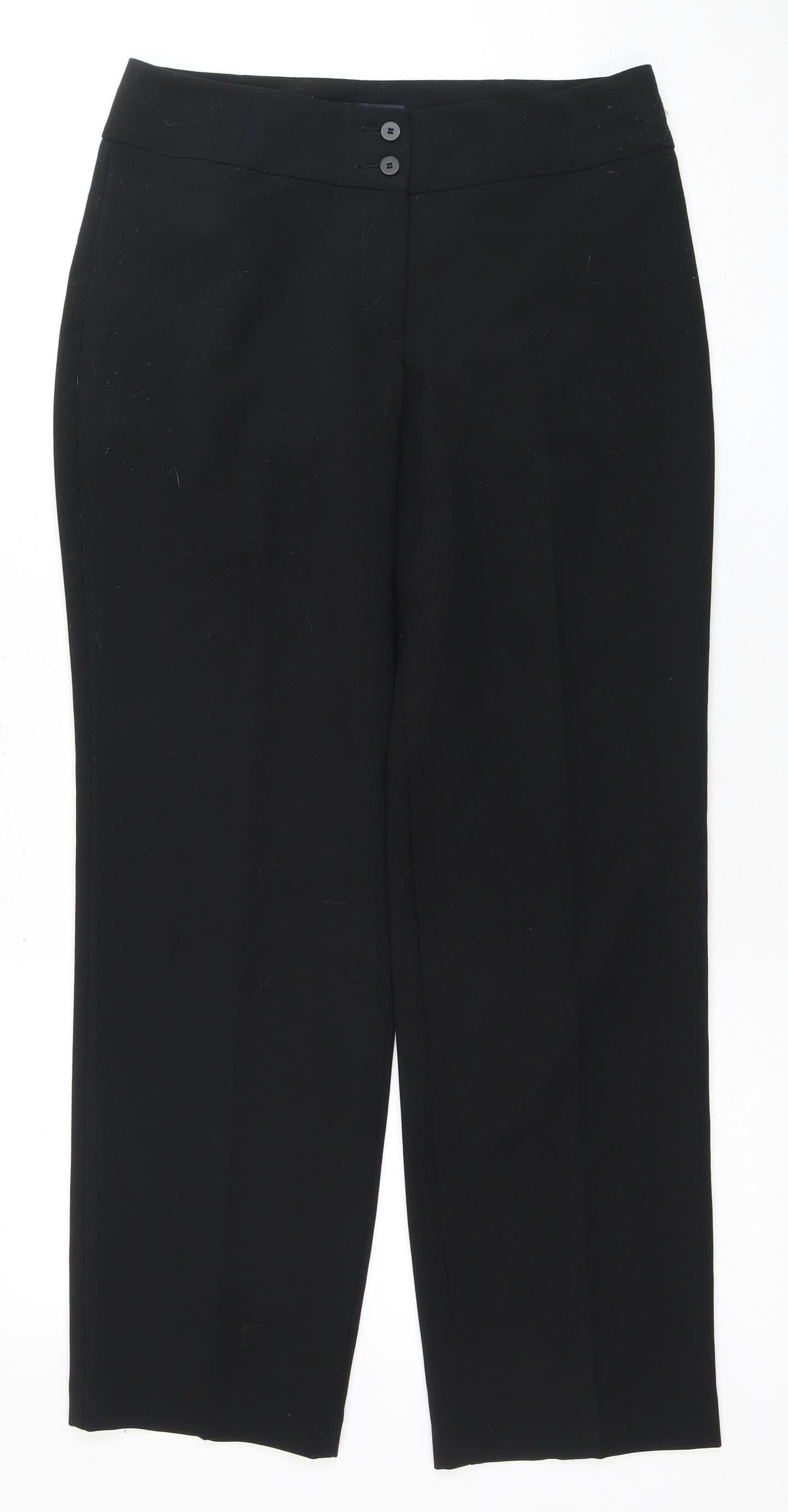 Marks and Spencer Women's Black Trousers, Size 10