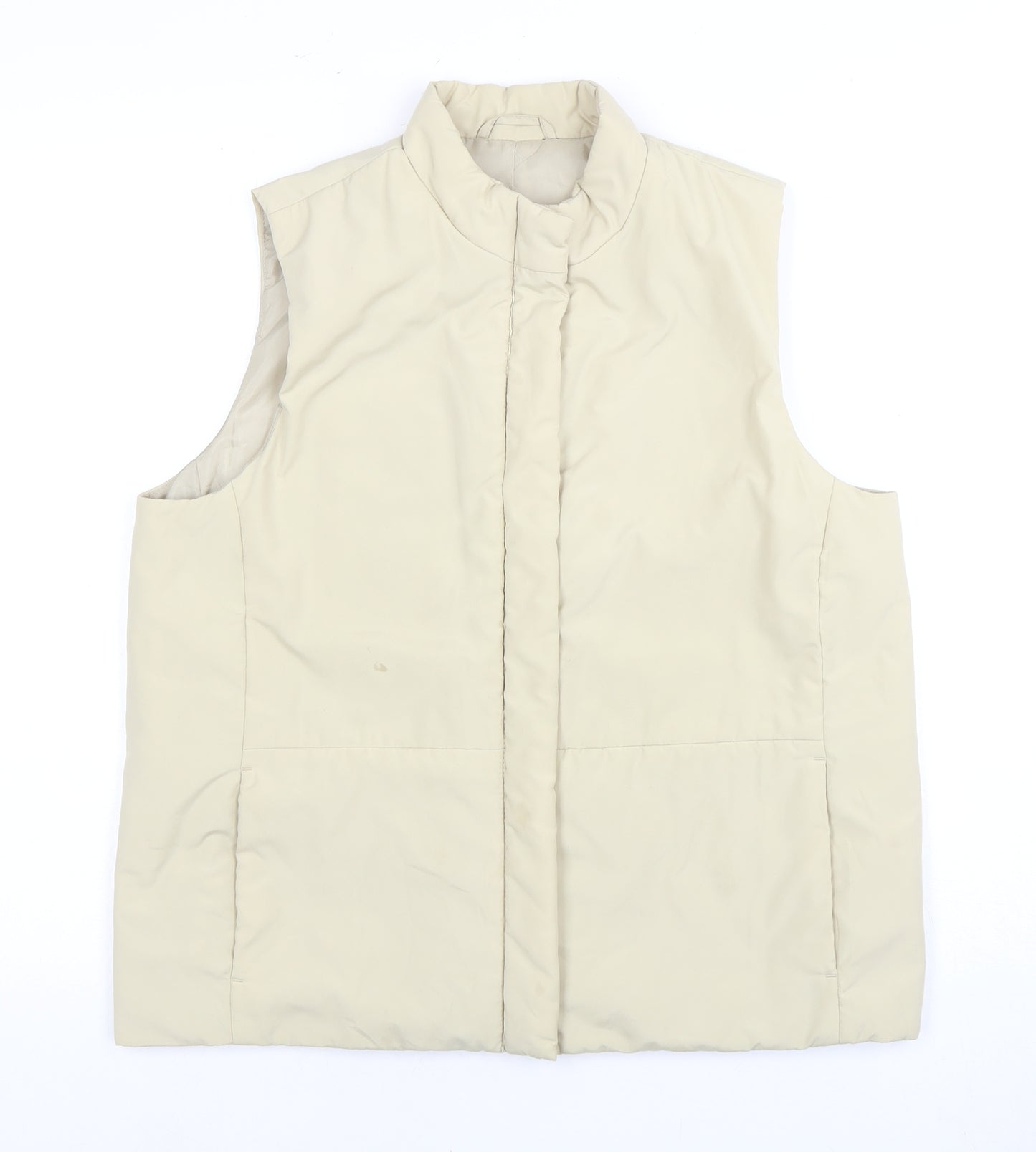 Women's Beige Puffer Waistcoat Size 14 Regular