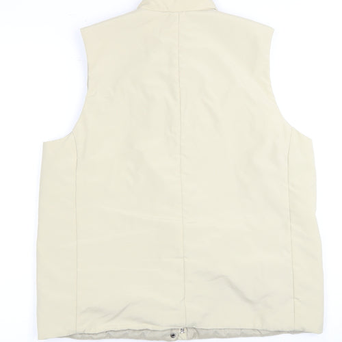 Women's Beige Puffer Waistcoat Size 14 Regular