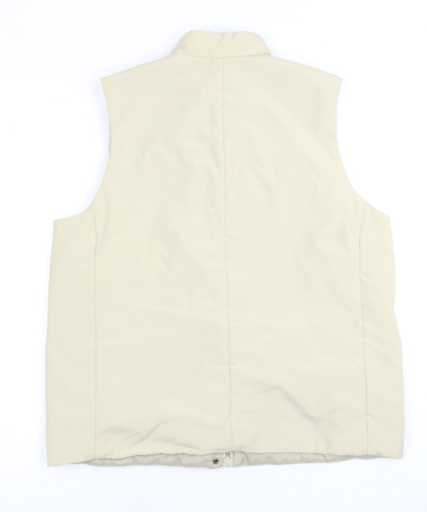 Women's Beige Puffer Waistcoat Size 14 Regular