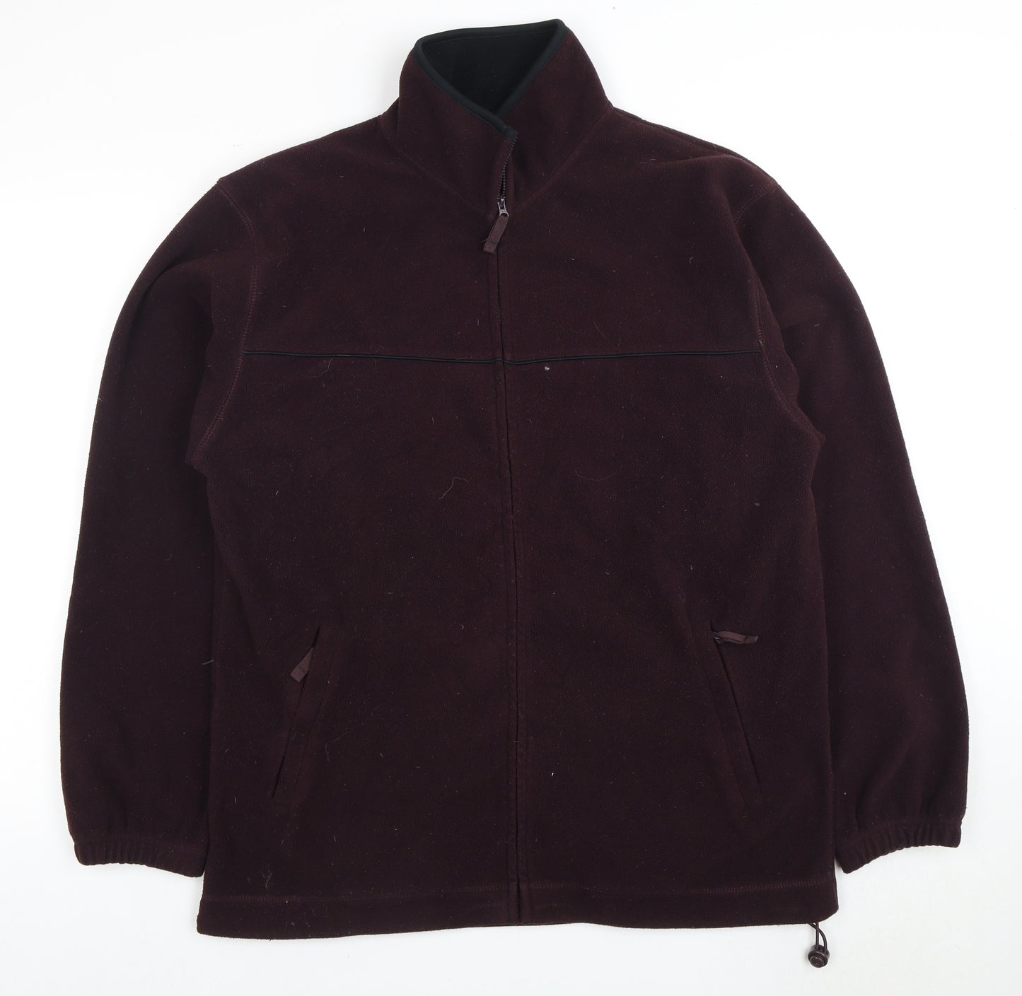 Zantos Men's Purple Fleece Jacket L Casual Zip