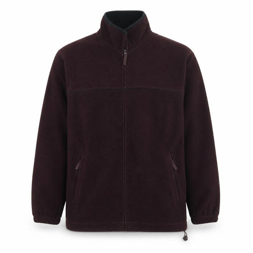 Zantos Men's Purple Fleece Jacket L Casual Zip