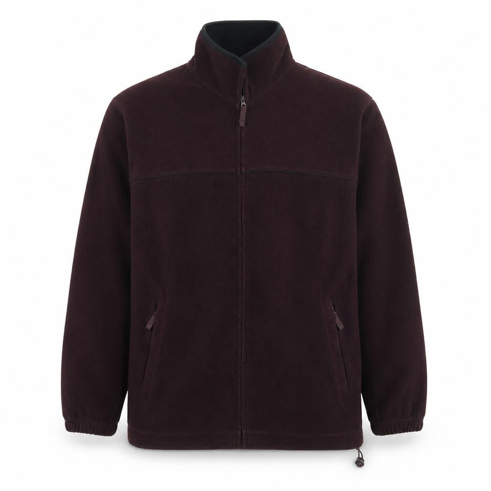 Zantos Men's Purple Fleece Jacket L Casual Zip