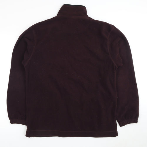 Zantos Men's Purple Fleece Jacket L Casual Zip