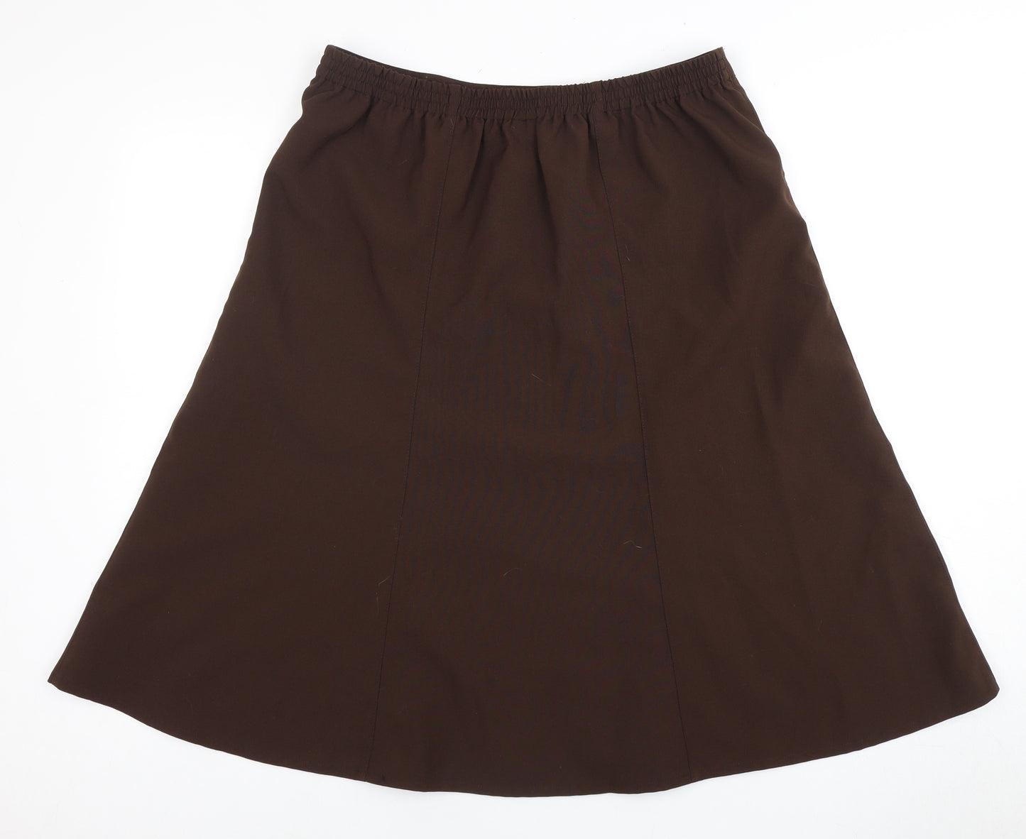 Damart Women's Brown A-Line Midi Skirt Size 16