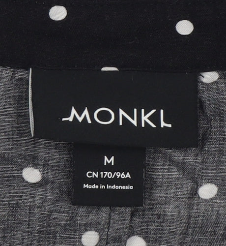 Monki Women's Black Polka Dot Dress M