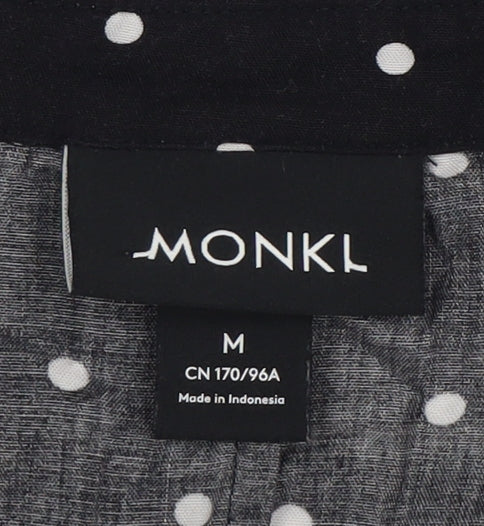 Monki Women's Black Polka Dot Dress M