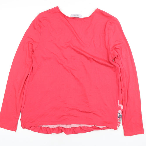 Marks and Spencer Women's Pink Floral Wrap Blouse Size 10