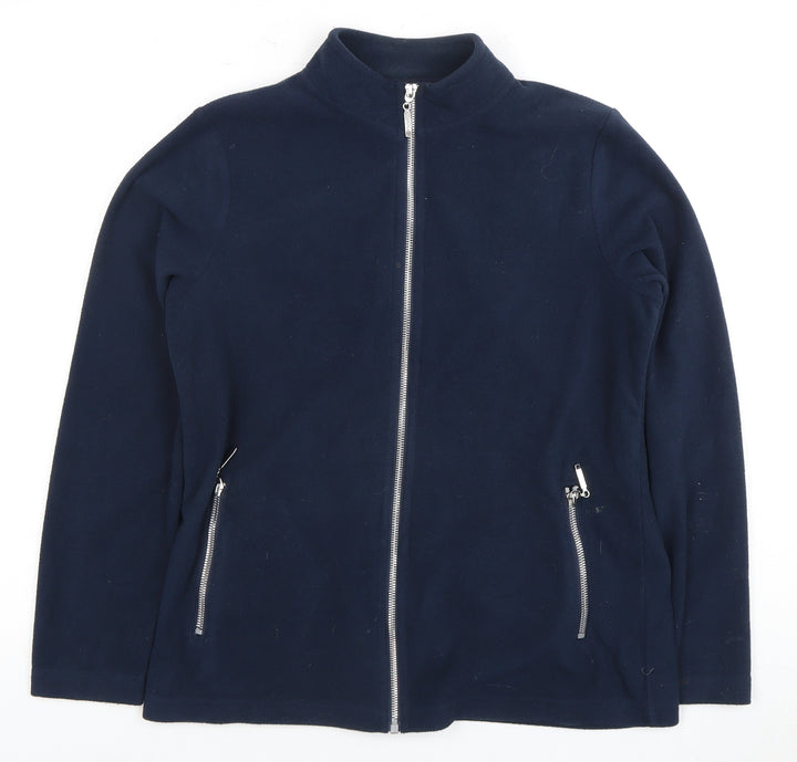 Bonmarché Women’s Blue Fleece Zip Jacket Size 10