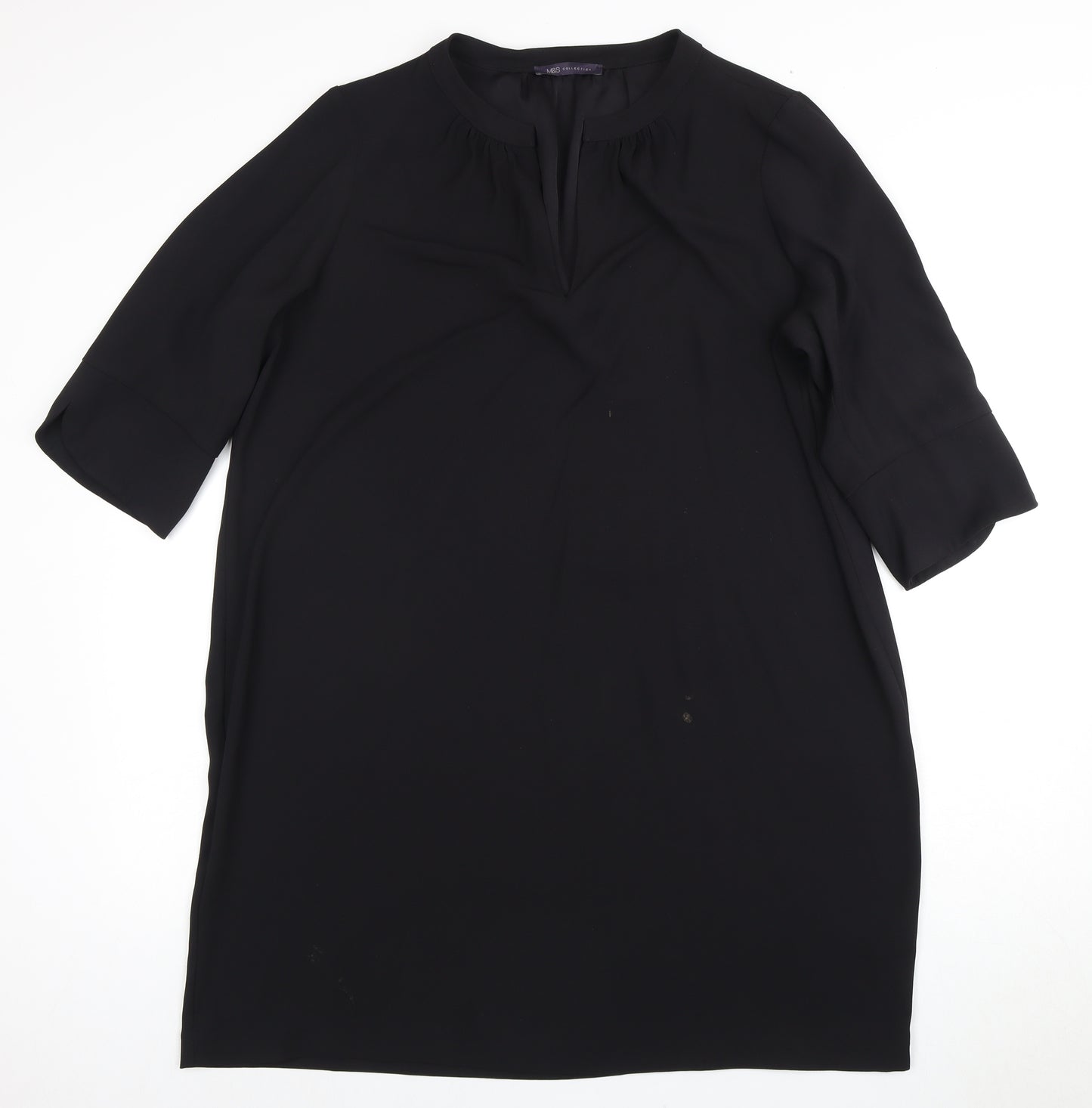 Marks and Spencer Women's Black Shift Dress Size 18