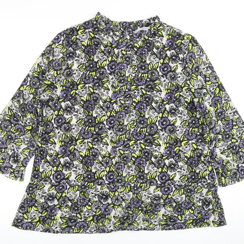 Next Women's Multicoloured Floral Blouse Size 12