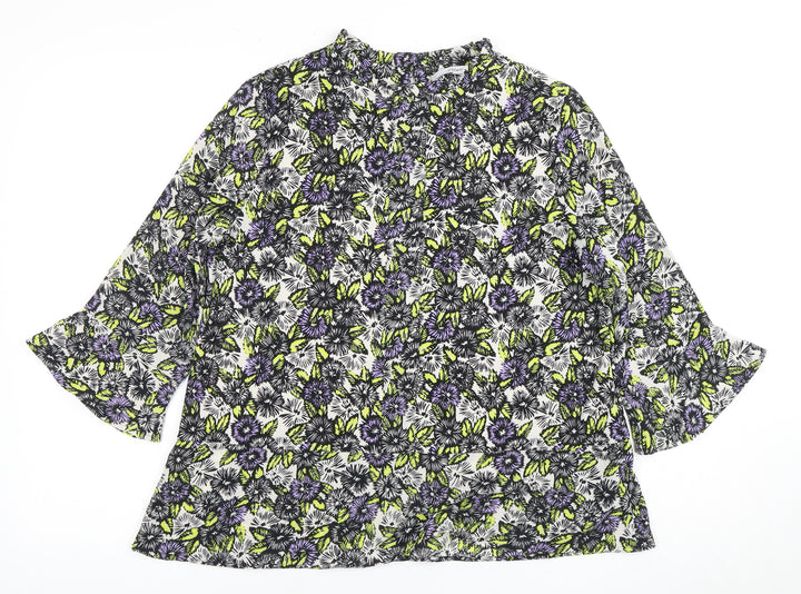 Next Women's Multicoloured Floral Blouse Size 12