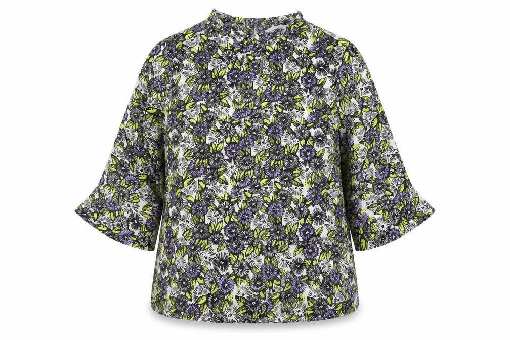 Front view of Next Women's Multicoloured Floral Blouse, size 12