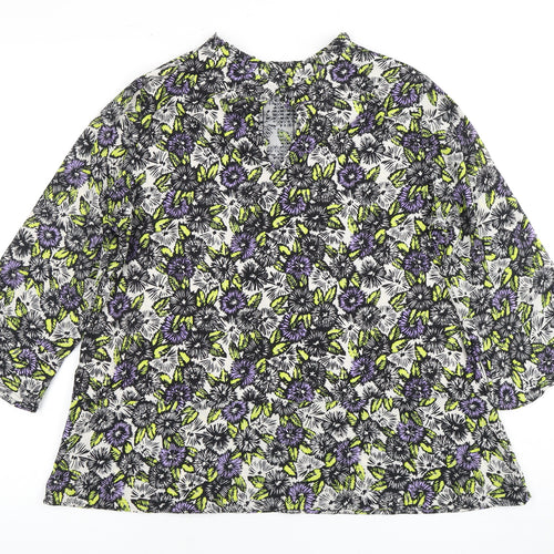 Next Women's Multicoloured Floral Blouse Size 12