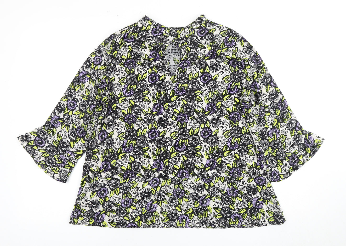 Next Women's Multicoloured Floral Blouse Size 12