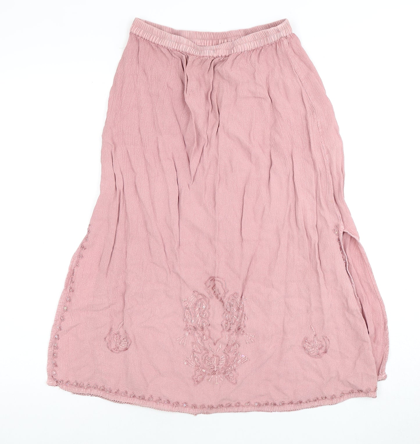 SOOS Women's Pink Peasant Midi Skirt