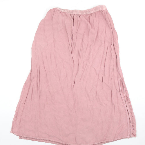 SOOS Women's Pink Peasant Midi Skirt