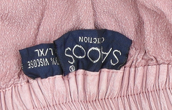 SOOS Women's Pink Peasant Midi Skirt