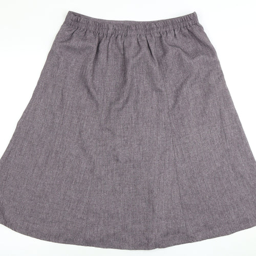 Damart Women's Grey A-Line Skirt Size 18