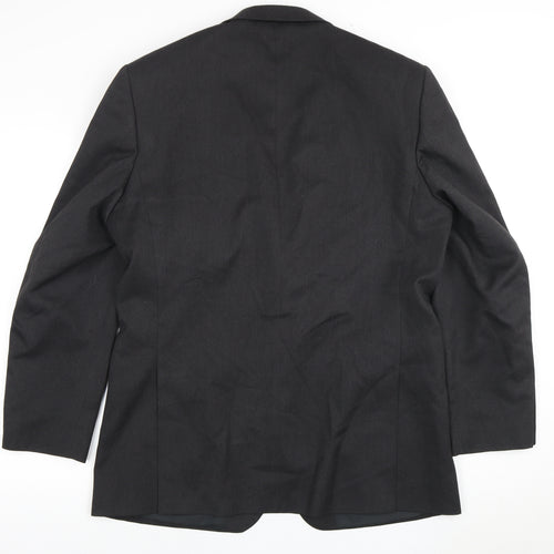 Burton Men's Black Blazer, 42 R, Regular Fit, Formal