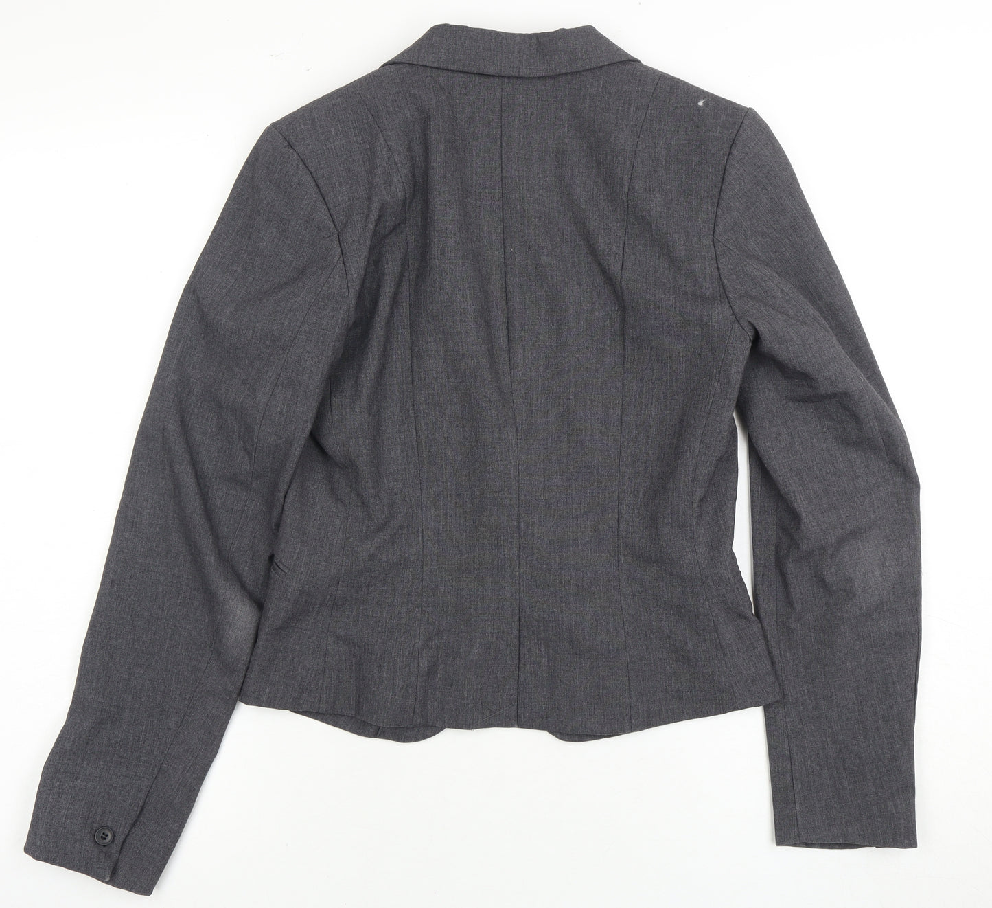 H&M Grey Women's Slim Fit Suit Jacket UK 6
