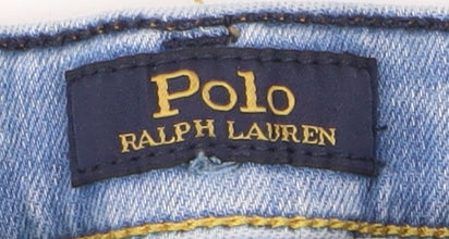 Polo Ralph Lauren Girls Light Blue Straight Jeans, Size 9 Years