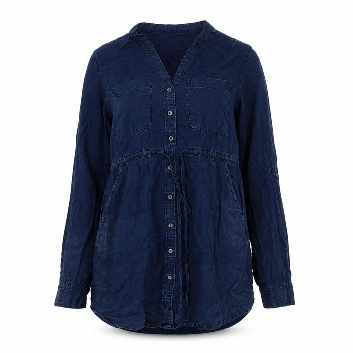 Abercrombie & Fitch Women's Blue XS Button-Up Shirt