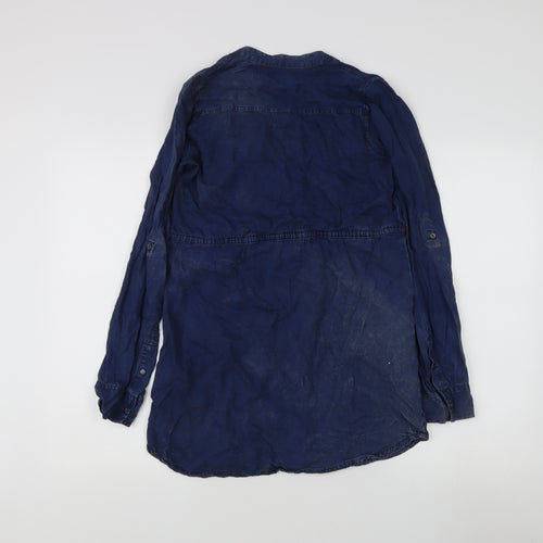 Abercrombie & Fitch Women's Blue XS Button-Up Shirt