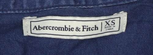 Abercrombie & Fitch Women's Blue XS Button-Up Shirt