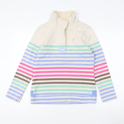 Joules Women's Multicoloured Striped Sweatshirt UK 12
