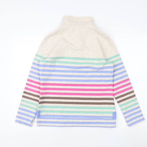 Joules Women's Multicoloured Striped Sweatshirt UK 12