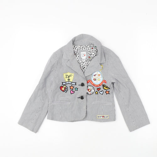 Gap Kids Grey Pinstripe Blazer for Girls - Size S