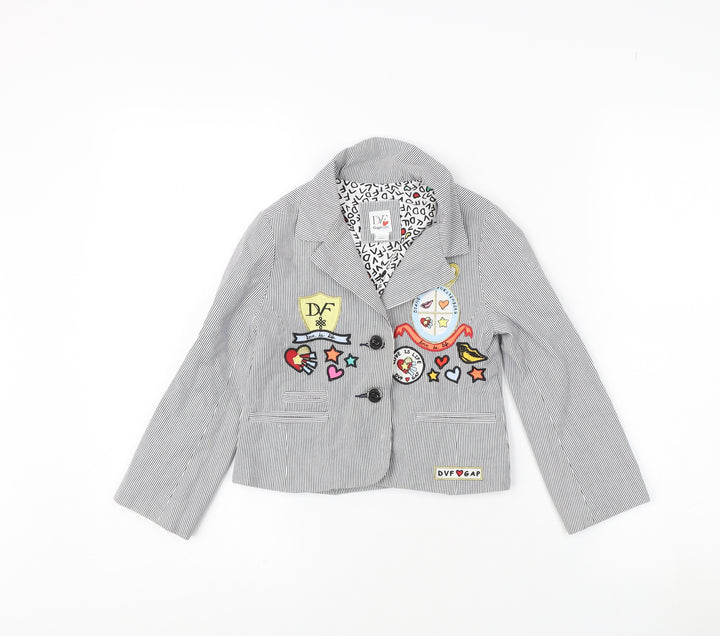 Gap Kids Grey Pinstripe Blazer for Girls - Size S
